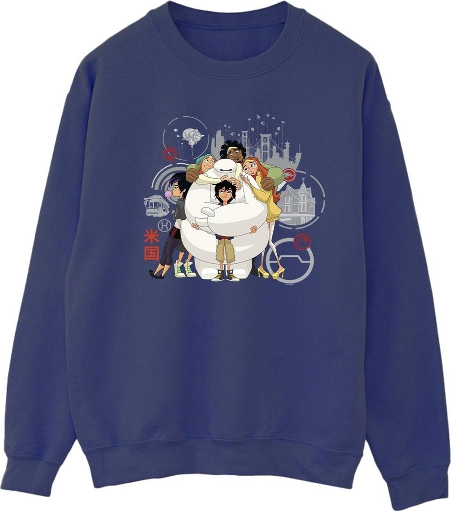 Disney - "Big Hero 6" Sweatshirt für Damen BI11630 (M) (Marineblau)