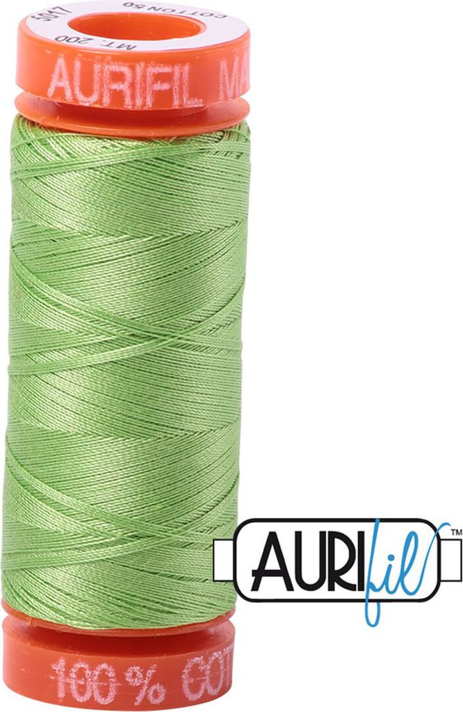 AURIfil Nähgarn MK50WT 1300m, 100% CO : 5017 Shining Green AURIfil: 5017 Shining Green