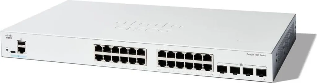 Switch Gigabit Cisco Catalyst 24 ports pour baie informatique d'entreprise