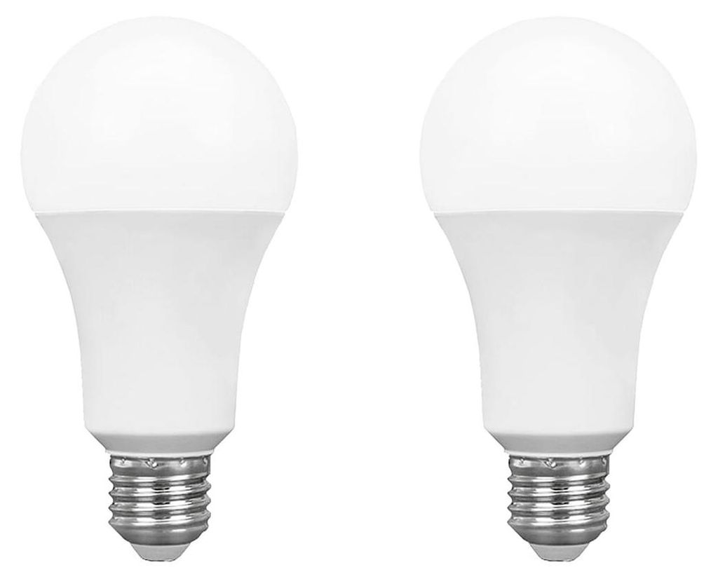 Spectrum LED-Lampe A60 E27 - 18 W - 230 V - 1800 Lumen - 6000 K Kaltweiß - Ø 60 mm - Für Decken-, Tisch- oder Stehlampen - 2 Stück