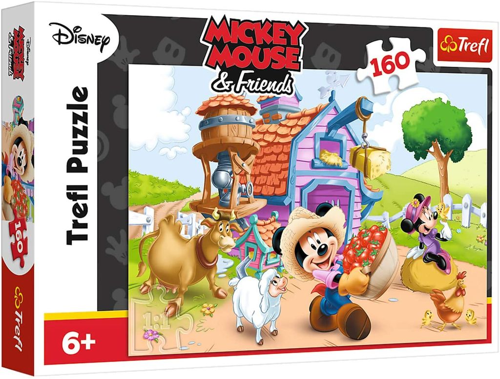 Trefl, Puzzle, Bauer Micky, Disney Mickey Mouse and Friends, 160 Teile, für Kinder ab 6 Jahren