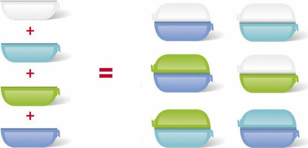 EMSA Variabolo box na svačinu se 2 přepážkami 4dílný Obrázek produktu 3