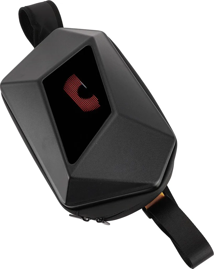 Borsa a tracolla a LED, fai da te, display a colori, impermeabile, BT, tracolla regolabile, vita per pubblicità all'aperto, viaggio