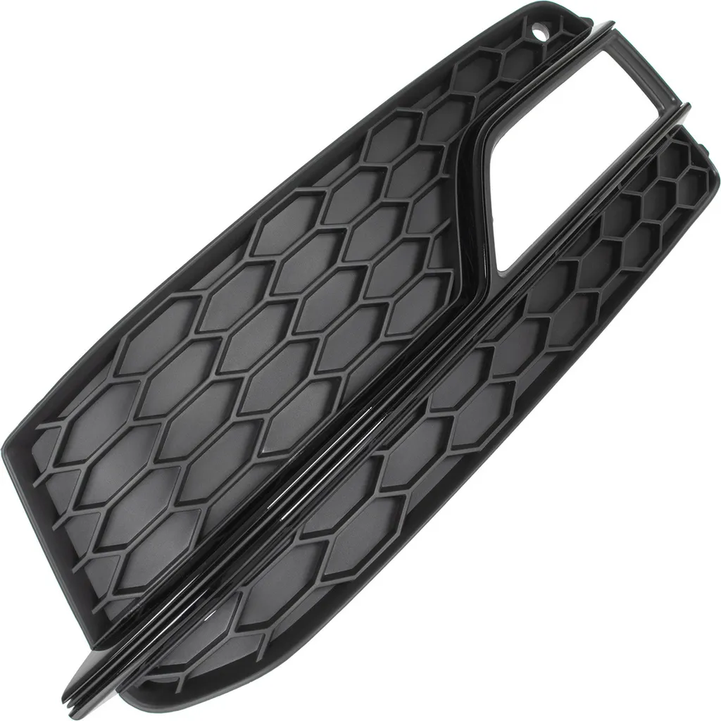 Grille d'aération antibrouillard GAUCHE pour Audi A5 8T Noir Brillant