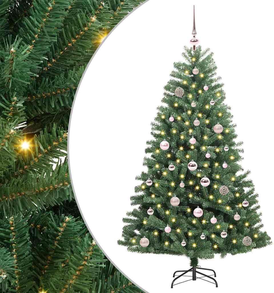 "Schlussverkauf" Künstlicher klappbarer Weihnachtsbaum(1 pc) - Kunstbaum/Tannenbaum - mit 150 LEDs Grün 150 cm C7420