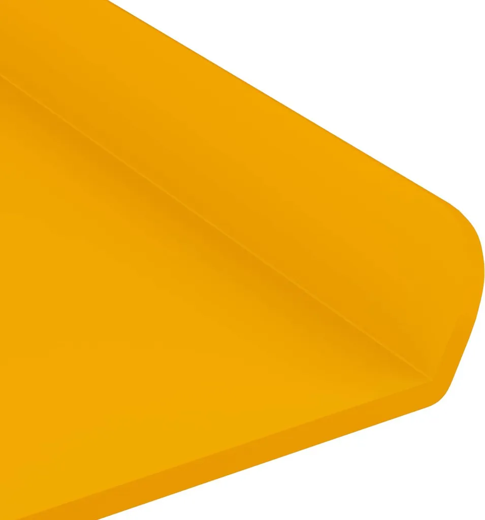 vidaXL Mensole Sospese Giallo Senape - Set da 4 Pezzi 60cm - 8