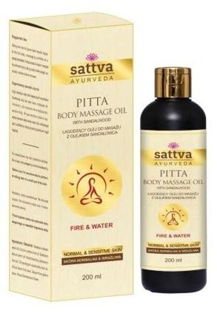 OLEJ DO MASAŻU ŁAGODZĄCY Z OLEJKIEM SANDAŁOWCA 200 ml - SATTVA (AYURVEDA)