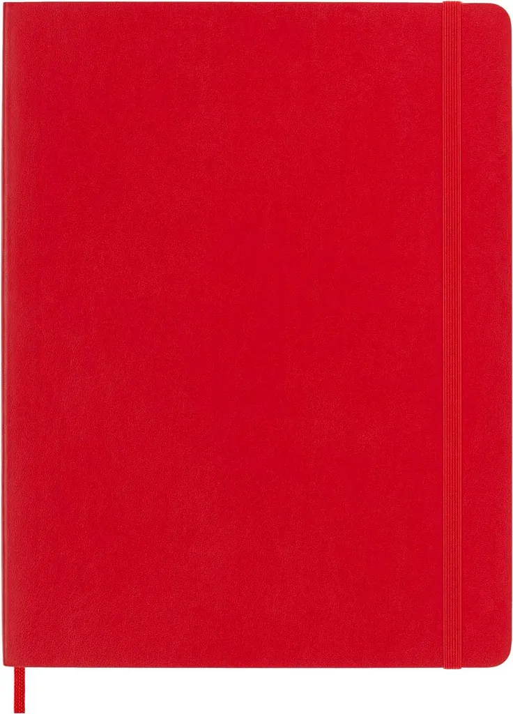 Taccuino Moleskine XL Rosso Scarlatto - Design Soft Cover Pagine Plain