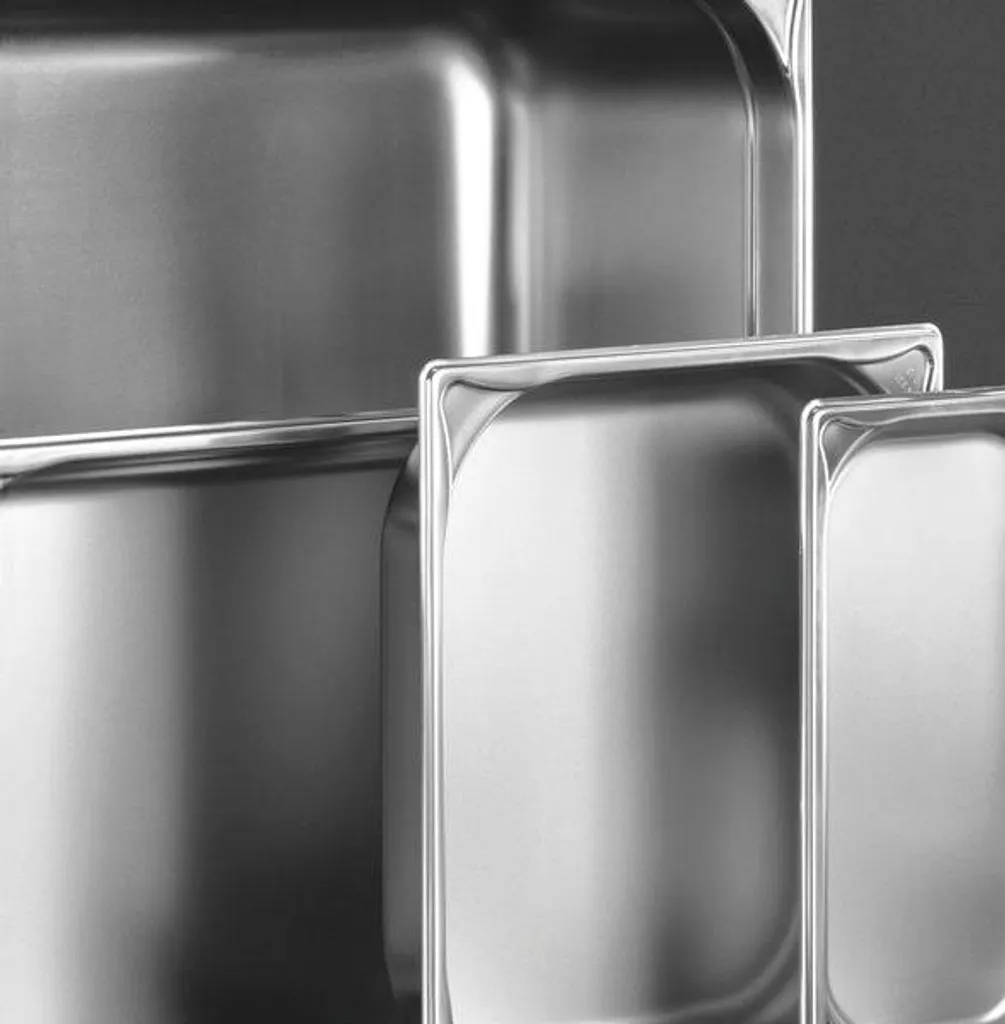 B.PRO GN 1/1 Acciaio Inox 20mm | Teglia Rinforzata per Catering e Trasporto