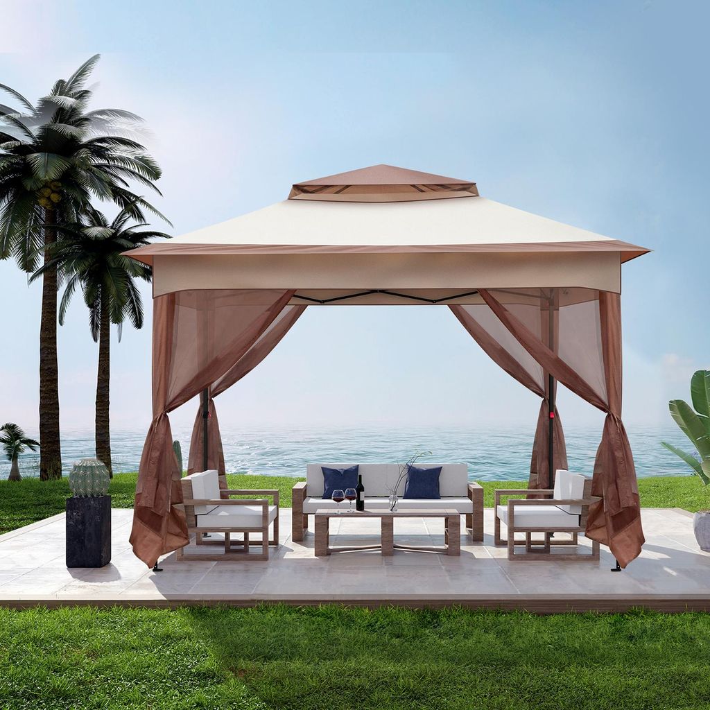 LEADZM 3.3 x 3.3 x 2.65M Pavillon Faltpavillon Gartenzelt Produktbild 