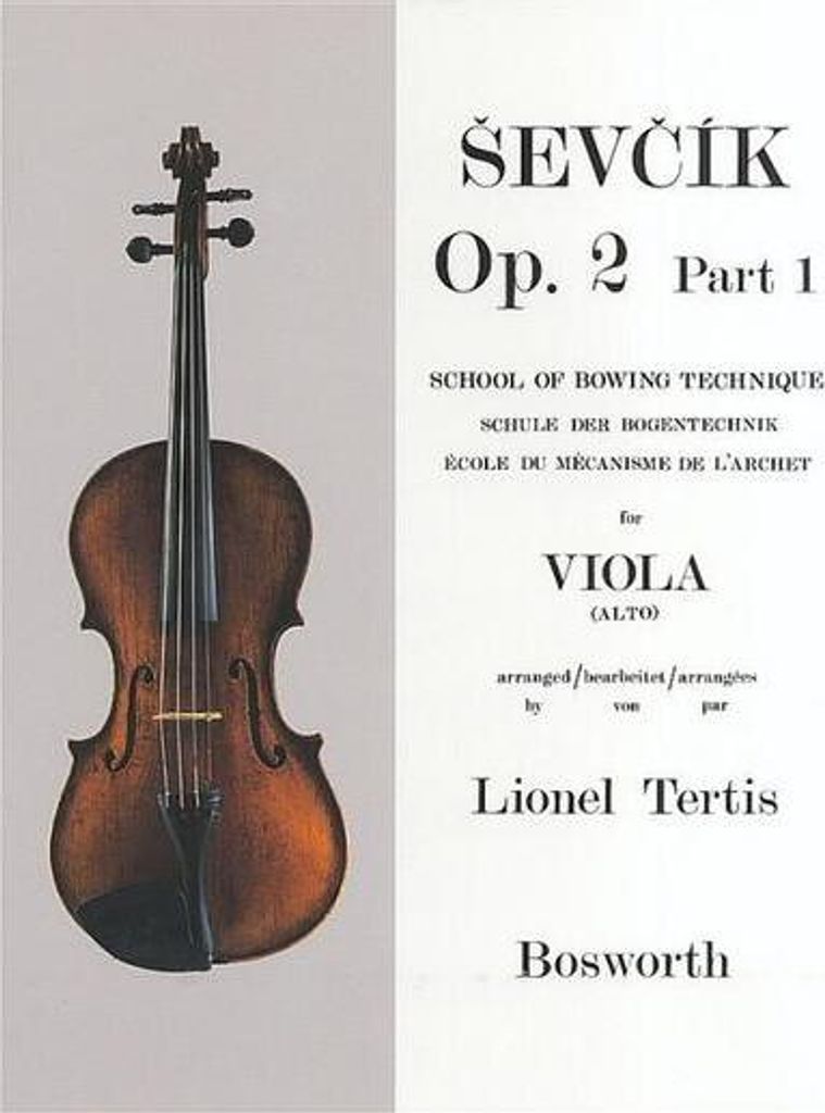 Sevcik for Viola: School of Bowing Technique, Opus 2 Part 1
