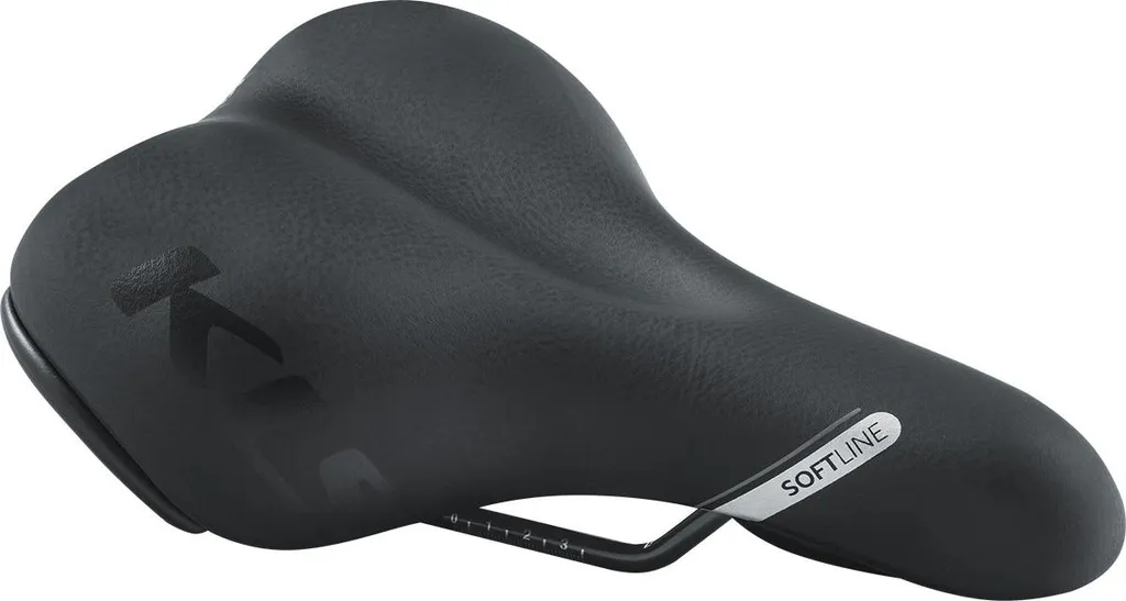 Selle de Vélo KELLYS KLS SOFTLINE 017 GEL Noire - Confort Ergonomique