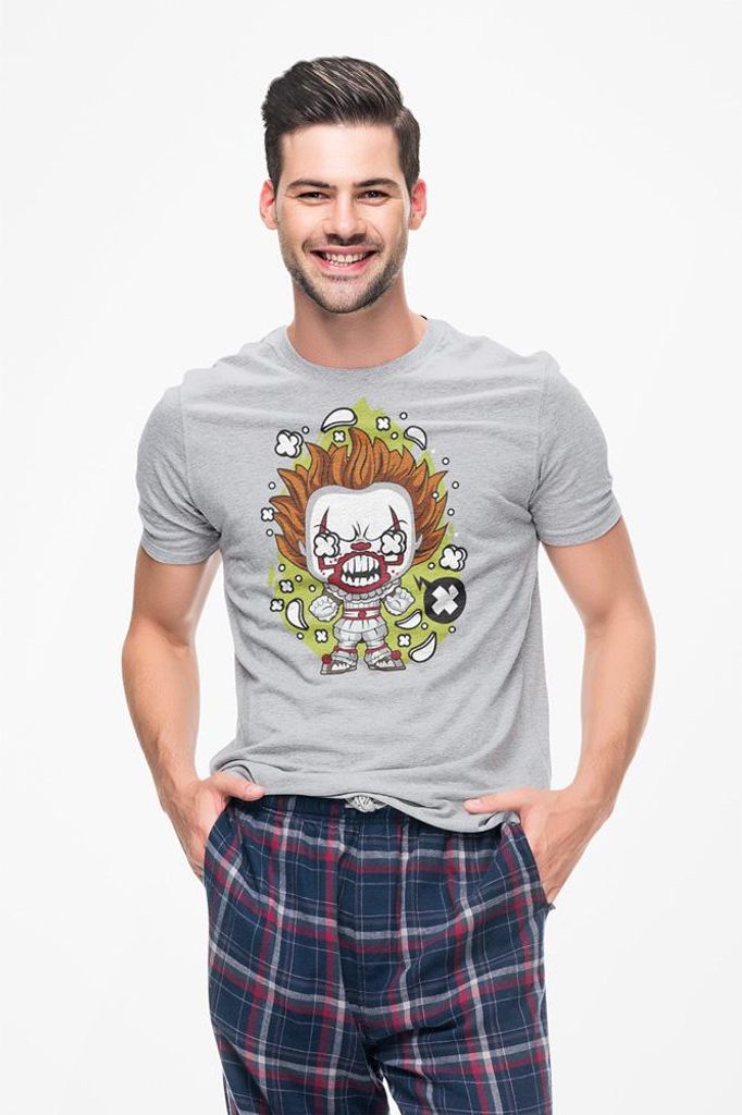 D&B Uni Polo PC00079 Pennywise 2 Grau-Größe M