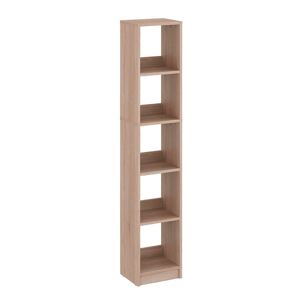 KOMTO Bücherregal Sonoma Eiche– Schmales Regal 30 cm Breit, Produktbild 