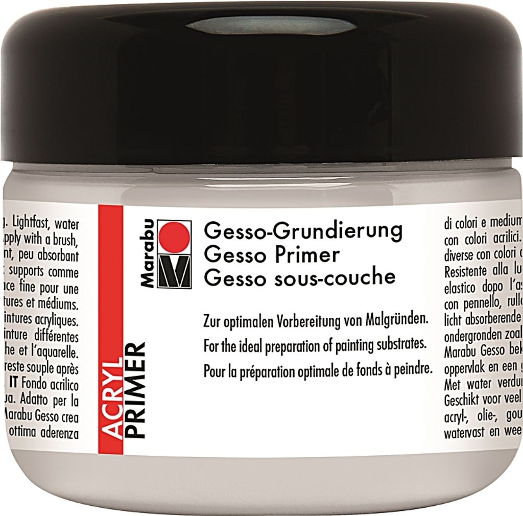 Marabu Acrylgrundierung Gesso 225 ml weiß