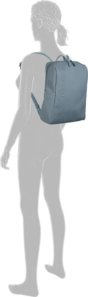 Tom Tailor Rosa Daypack 39 cm avec poches organisées - Noir/Gris