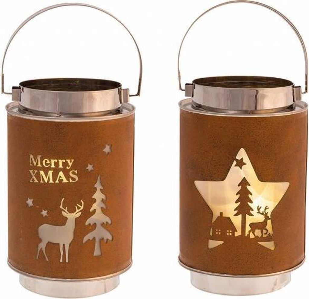 WH Deko Windlicht Rusty