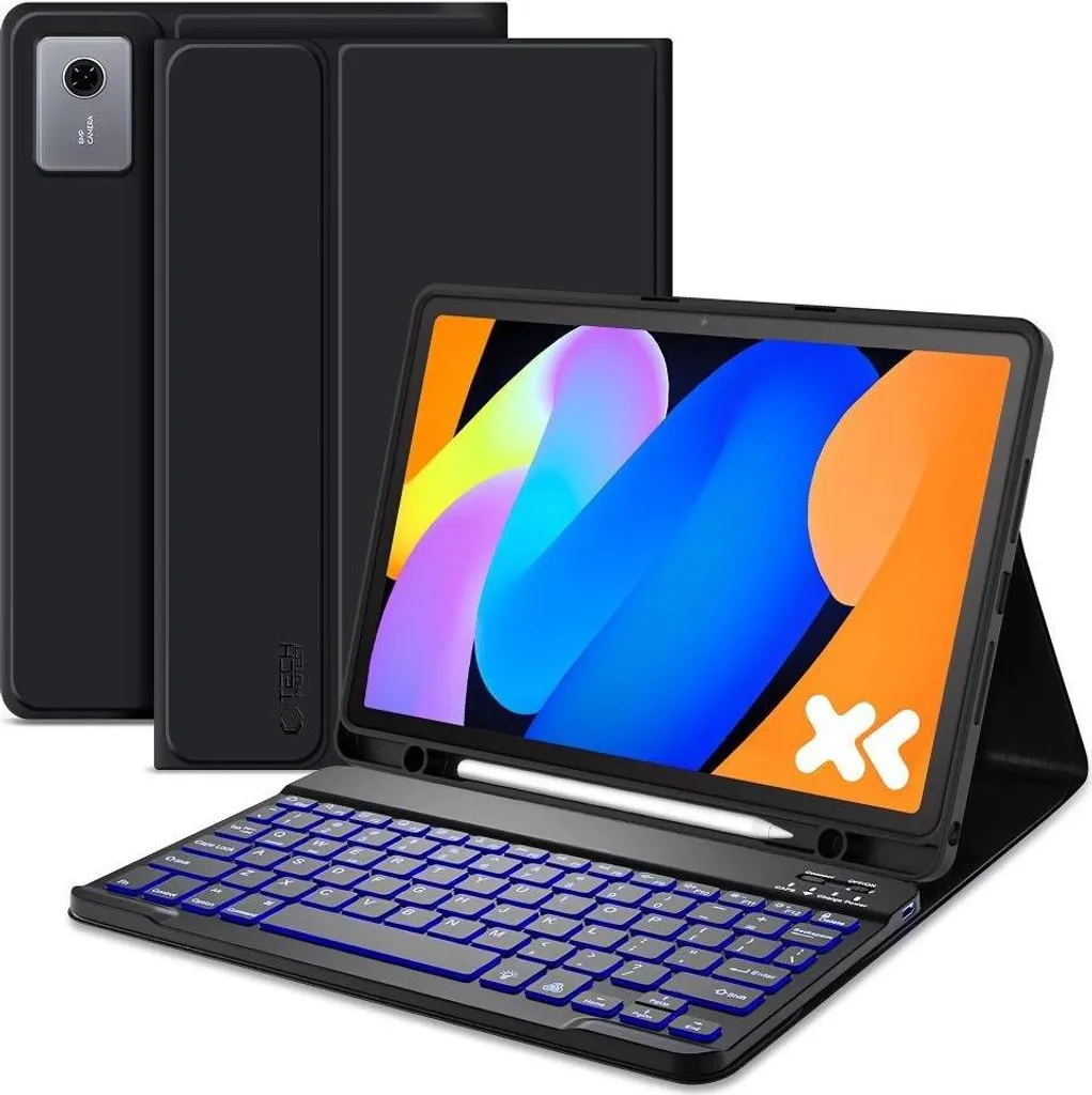 Cover con Tastiera Lenovo Idea Tab 11.0 TB-336 Tech-Protect Nera
