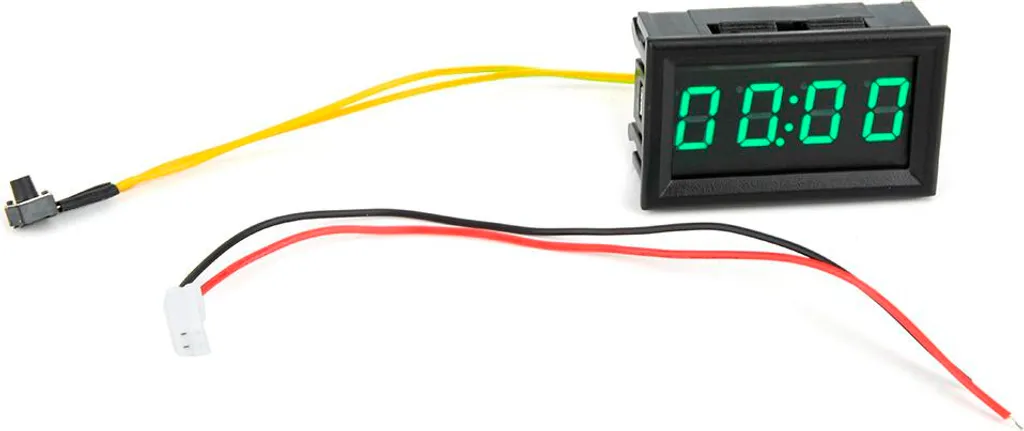 Orologio LED Auto Verde Luminoso Digitale - Accessorio Cruscotto 12V 24V