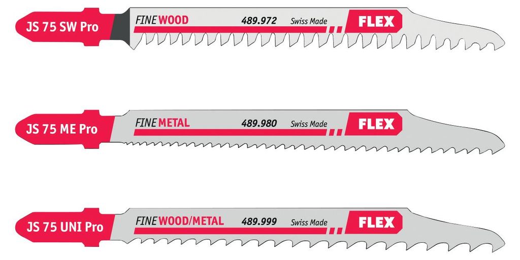 Flex Stichsägeblatt JS 75 Pro Set VE 3