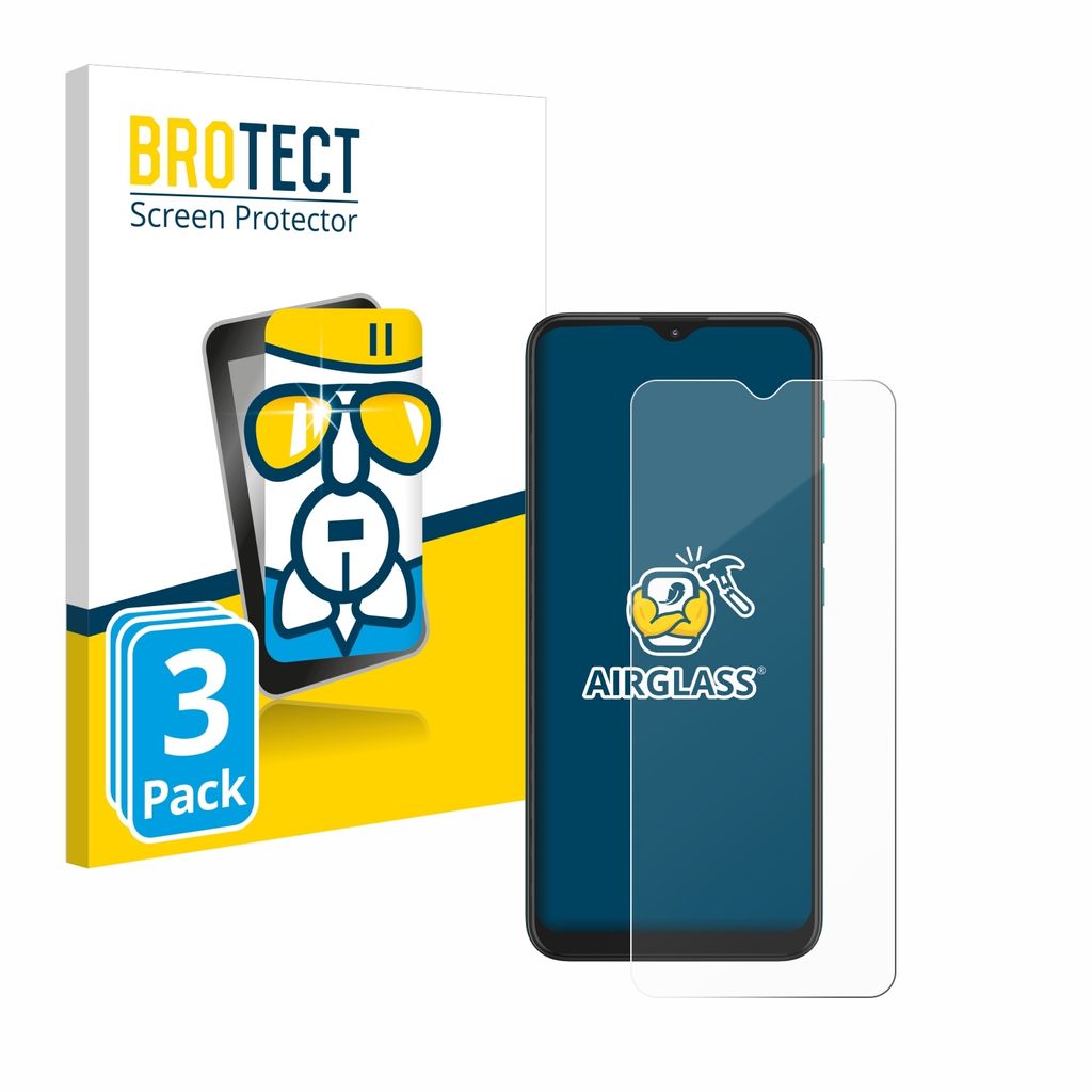 3x BROTECT Schutzglas für Motorola Moto G9 Play Schutzfolie Panzer Folie Glas Display Schutz klar