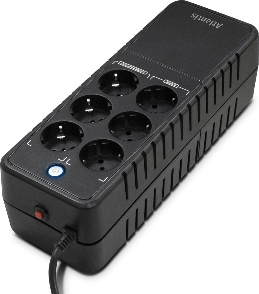Atlantis Land OnePower 1000 Unterbrechungsfreie Stromversorgung (USV) 1 kVA 500 W 6 AC-Ausgänge