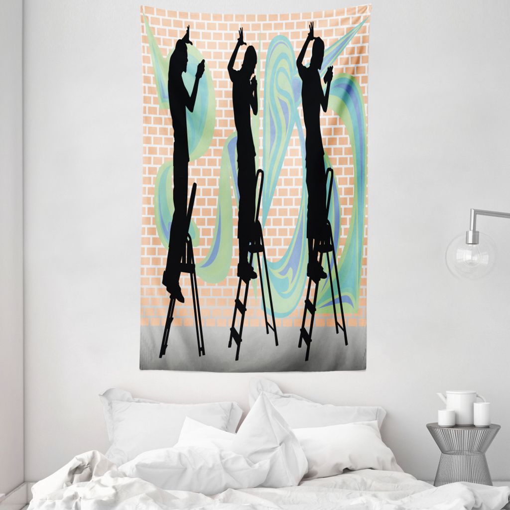 ABAKUHAUS urban Graffiti Wandteppich und Tagesdecke, Graffiti Künstler aus Weiches Mikrofaser Stoff Waschbar ohne Verblassen Digitaldruck, 140 x 2...