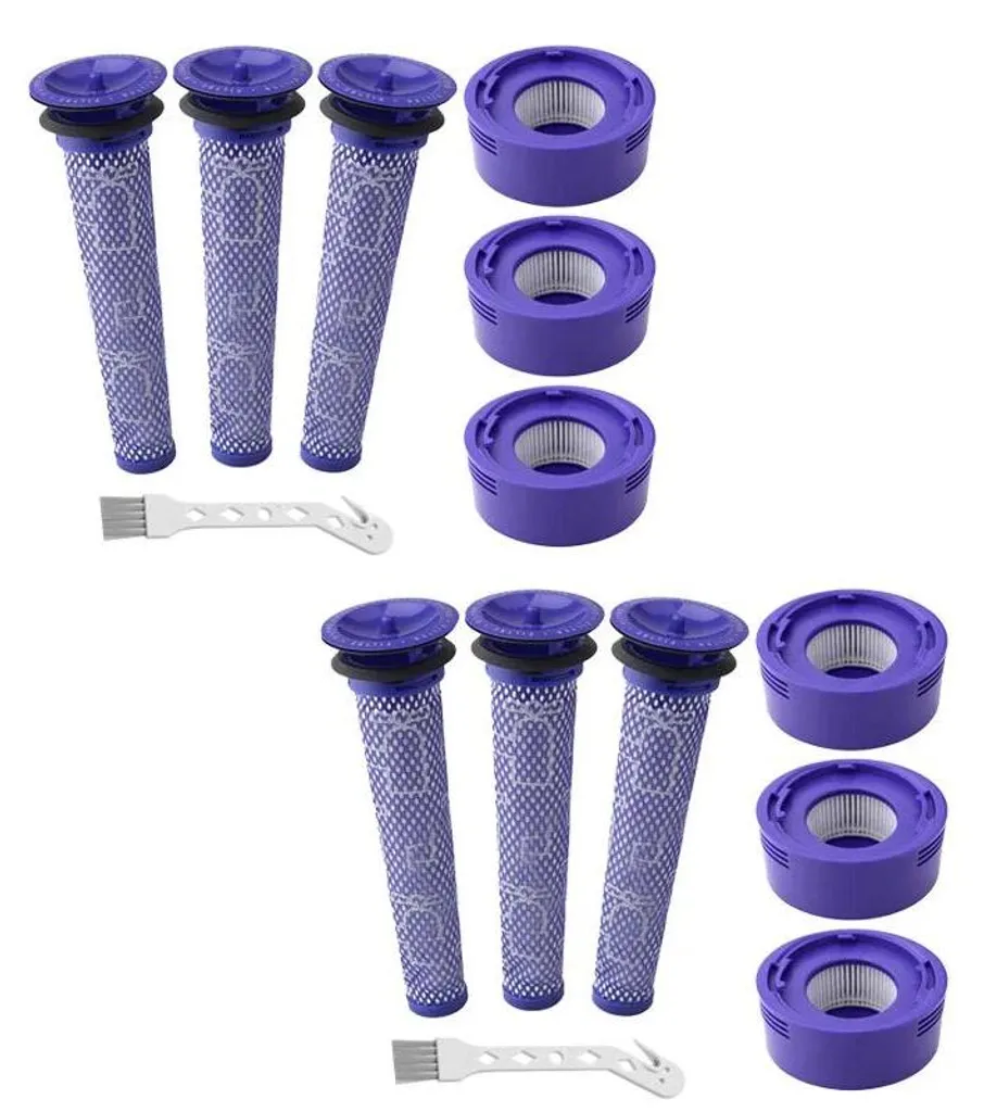 Lot de 6 Filtres HEPA Haute Performance Lavables pour Aspirateur Traîneau