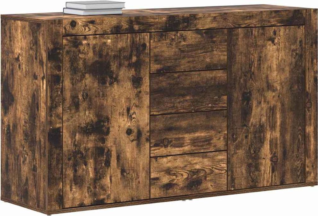 Sideboard Geräucherte Eiche 120 x 36 x 69 cm Holzwerkstoff