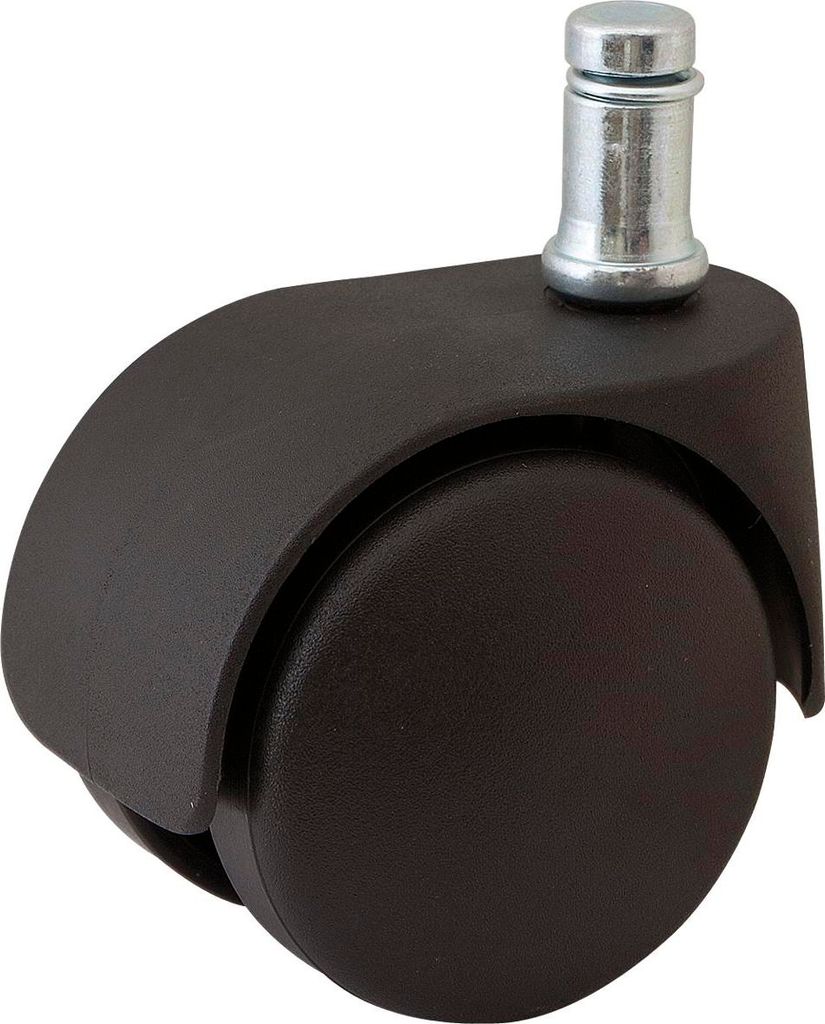 Doppel-Lenkrolle Office weich Kunststoff 50 mm, Höhe 59 mm, 50 kg Bundstift