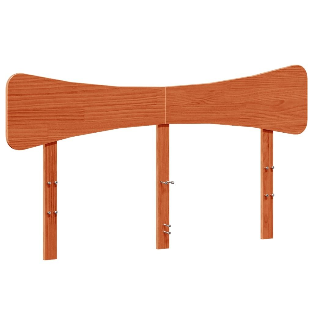 Kopfteil Wachsbraun 140 cm Massivholz Kiefer