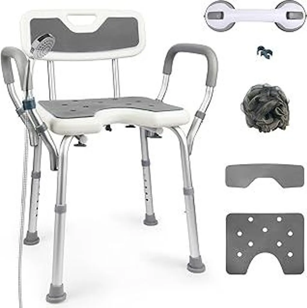 Sedia per Doccia Casgee 150kg: Design Ergonomico e Massima Stabilità