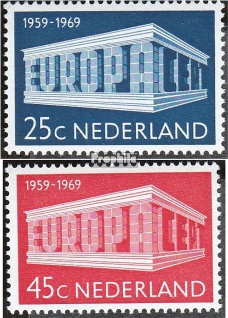 Briefmarken Niederlande 1969 Mi 920-921 (kompl.Ausg.) postfrisch Europa