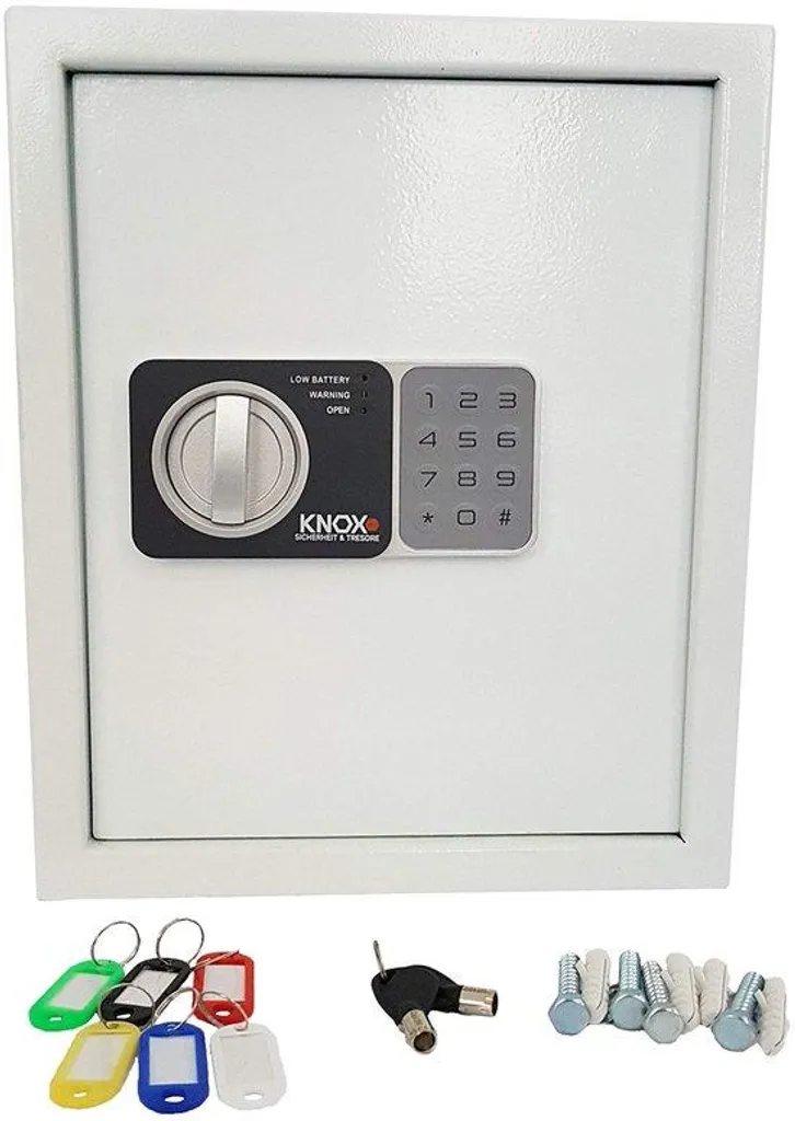Coffre à clés blanc pour 2 à 48 clés, 36x30x10 cm - Armoire de sécurité