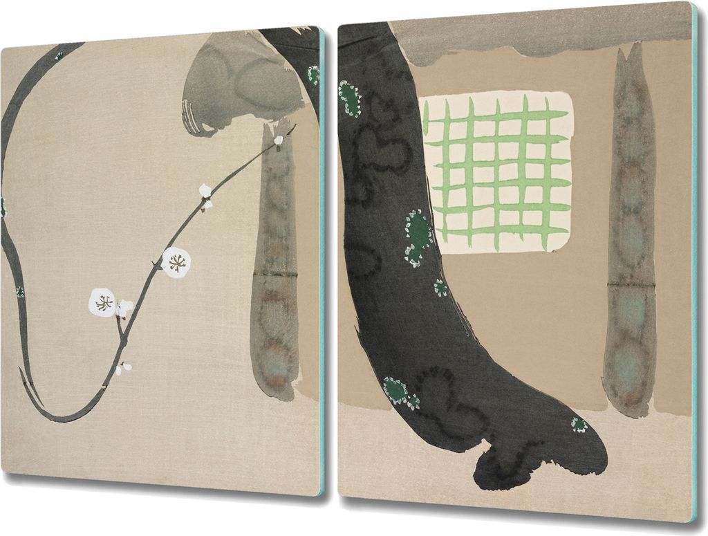 Coloray Schneidebrett Herdabdeckplatte 2x40x52 cm Kochplattenabdeckung Küchenbrett Hackbrett - Haus