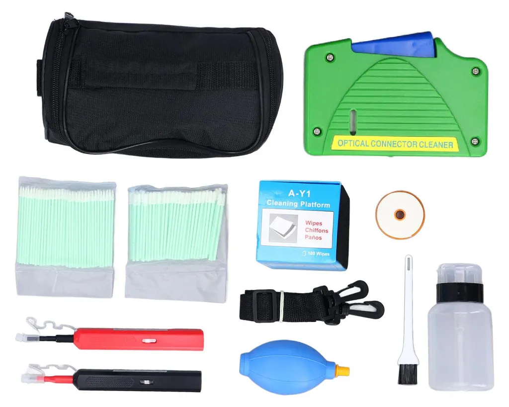 Kit de nettoyage fibre optique contre les pertes de signal SC LC 11 pcs