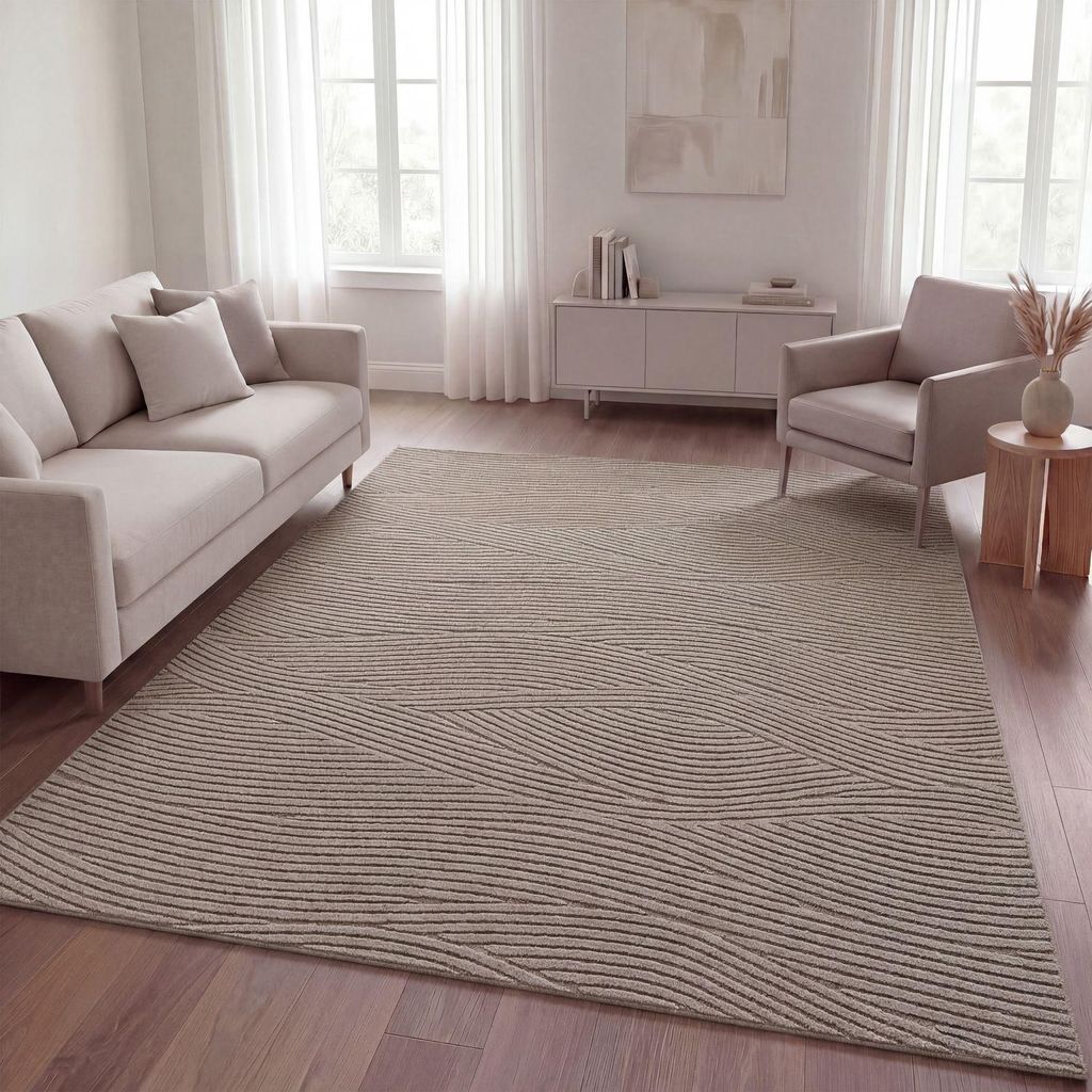 TT Home Wohnzimmer Teppich Schlafzimmer Hochflor Waschbar Produktbild 