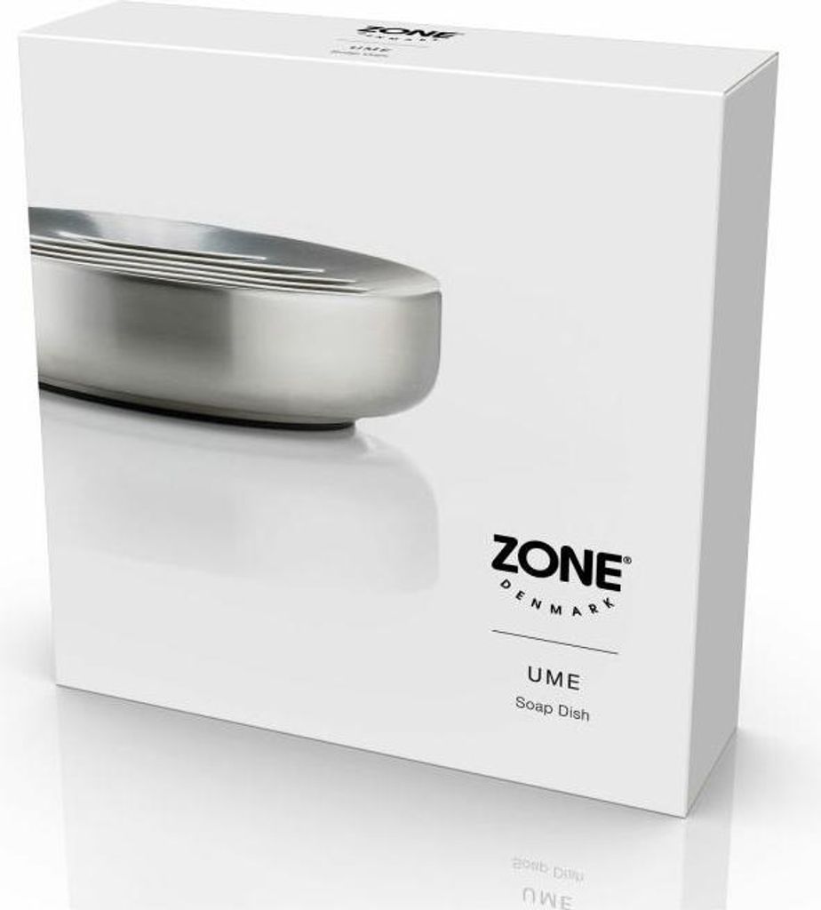 Zone Denmark Seifenschale Ume Steel, Seifenablage, Edelstahl, Silberfarben, 34790
