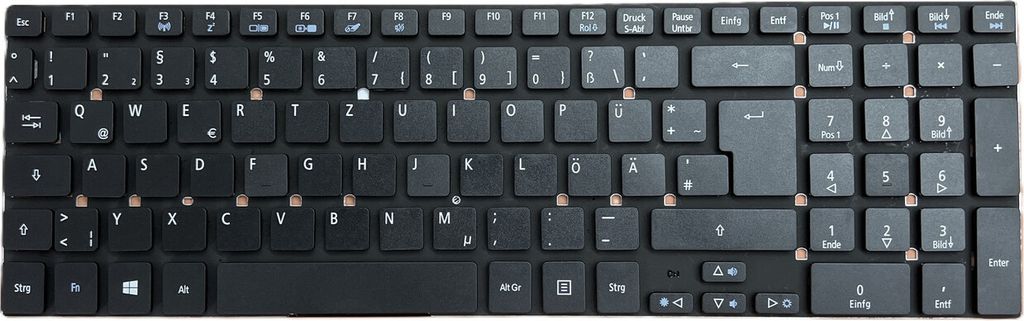 DEUTSCHE-Tastatur Schwarz kompatibel für Acer Aspire 5830TG