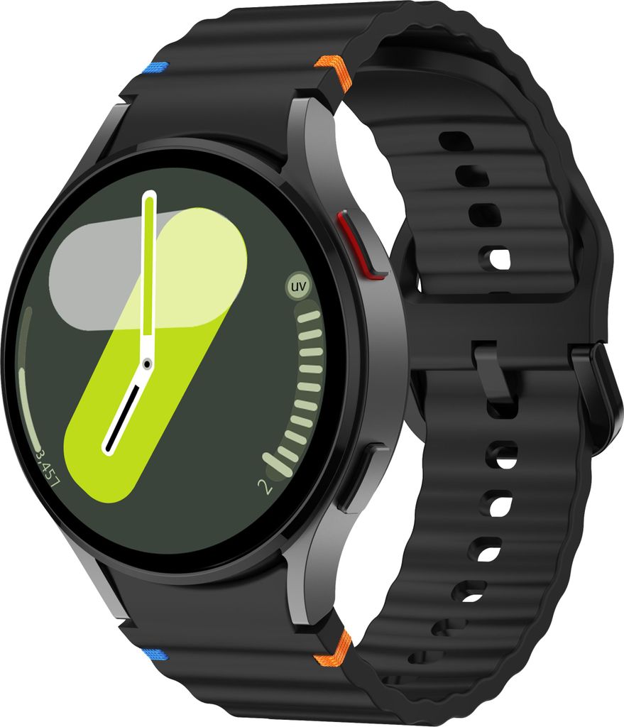 Strap-it Silikon-Armband „Wave“ – passend für Samsung Galaxy Watch 7 (40&44mm) / 6 / 6 Classic / 5 / 5 Pro / 4 / 4 Classic / FE / Watch FE ...