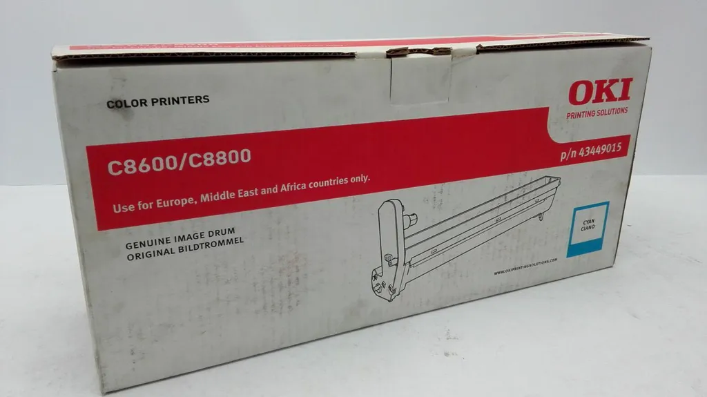 Tambour d'impression cyan OKI d'origine pour consommables de laser