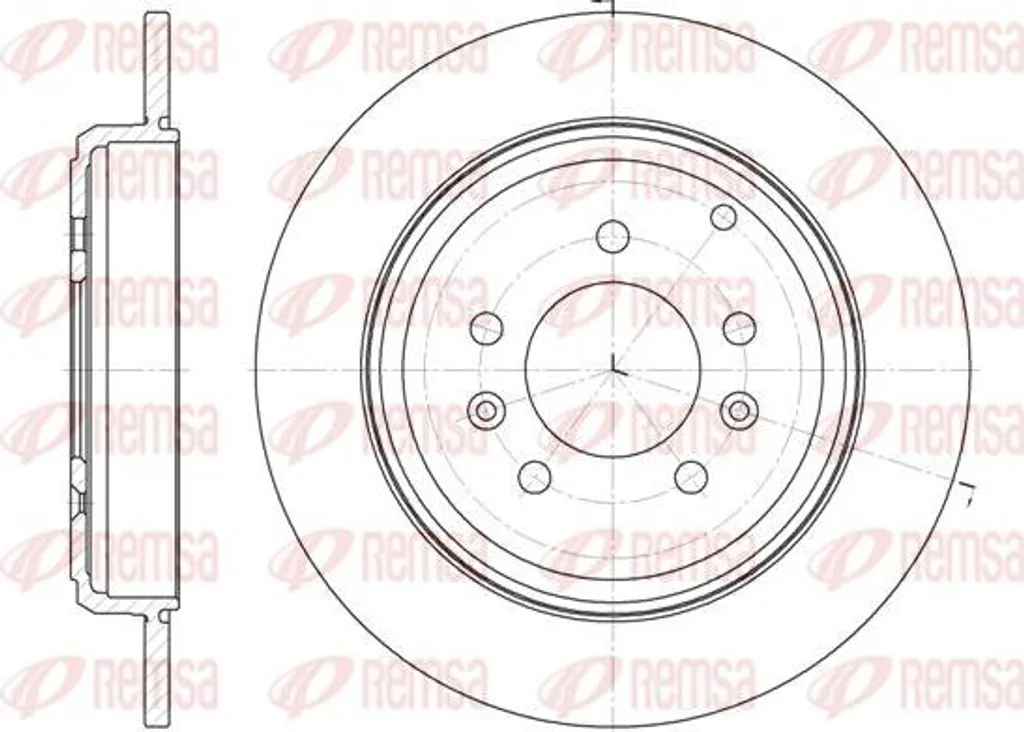 Disque de frein haute performance REMSA 4246F1 - Robustesse et OE