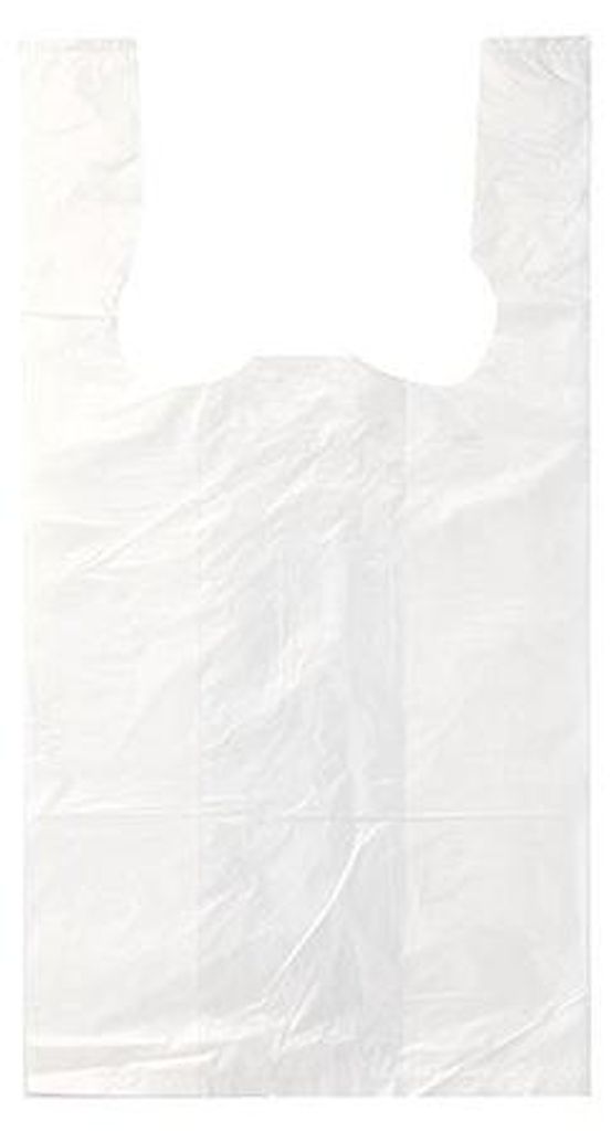 Hemdchen-Tragetaschen, HDPE 50 cm x 26 cm x 16 cm weiss Produktbild 