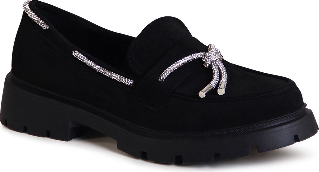 topschuhe24 2908 Damen Velours Halbschuhe Glitzer Plateau Slipper, Farbe:Schwarz Velours, Größe:38 EU