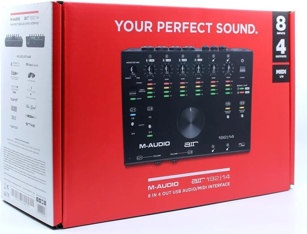 Carte Son Externe M-Audio AIR 192|14 Interface MIDI et Audio USB