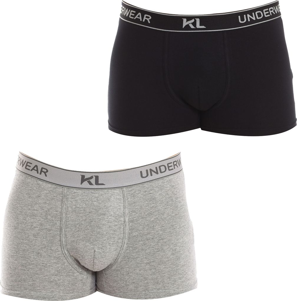 Kisses&Love 2er-Pack KLB1 Baumwoll-Boxershorts für Herren