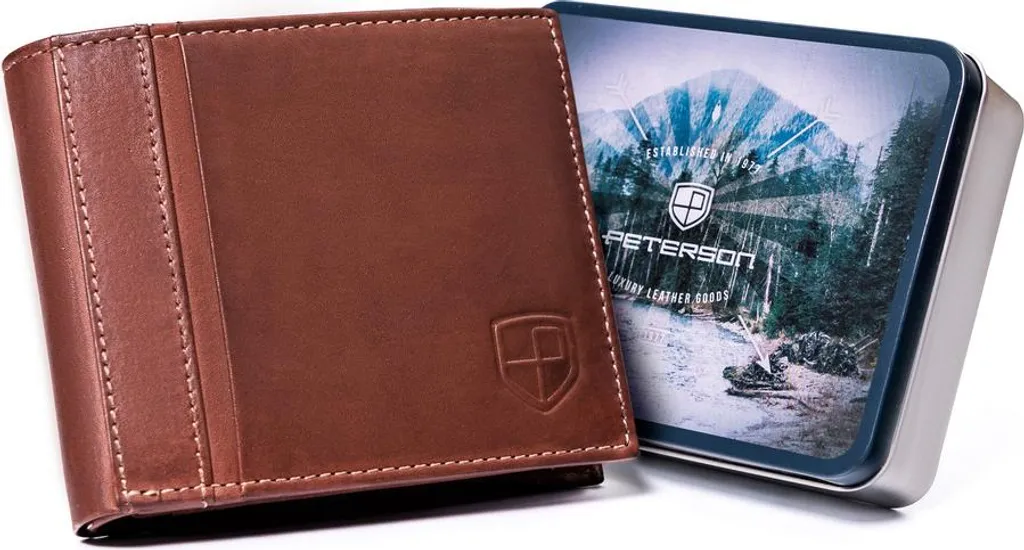 Portacarte Pelle Peterson: Accessorio Uomo Professionale e Sottile