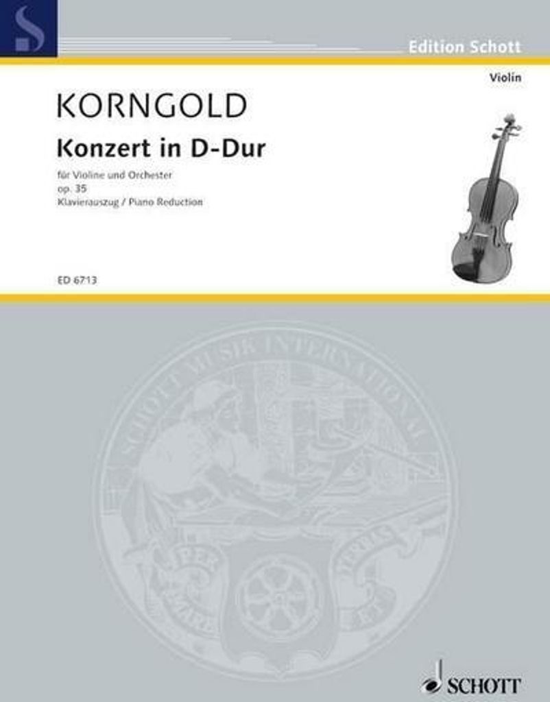 Konzert D-Dur. Klavierauszug mit Solostimme.