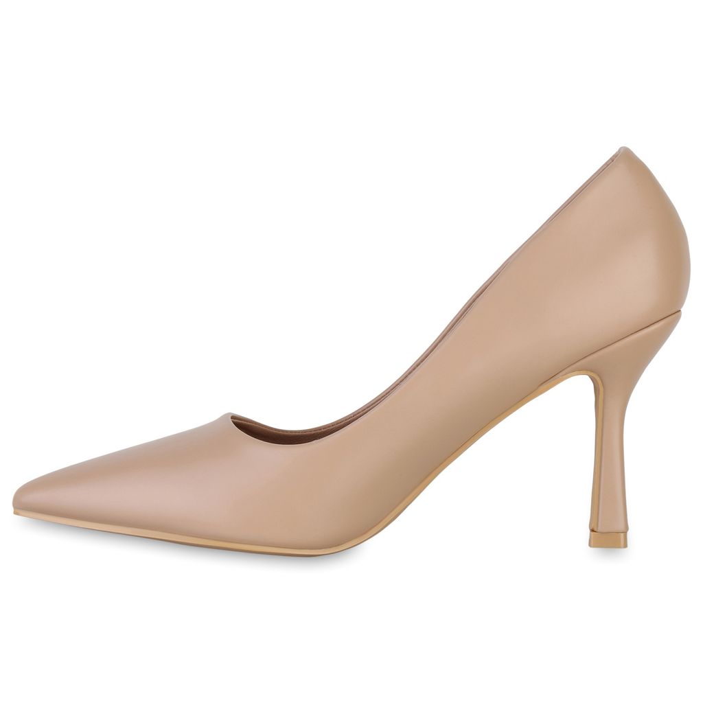 VAN HILL Damen Spitze Pumps Stiletto Klassische Schuhe Produktbild 2