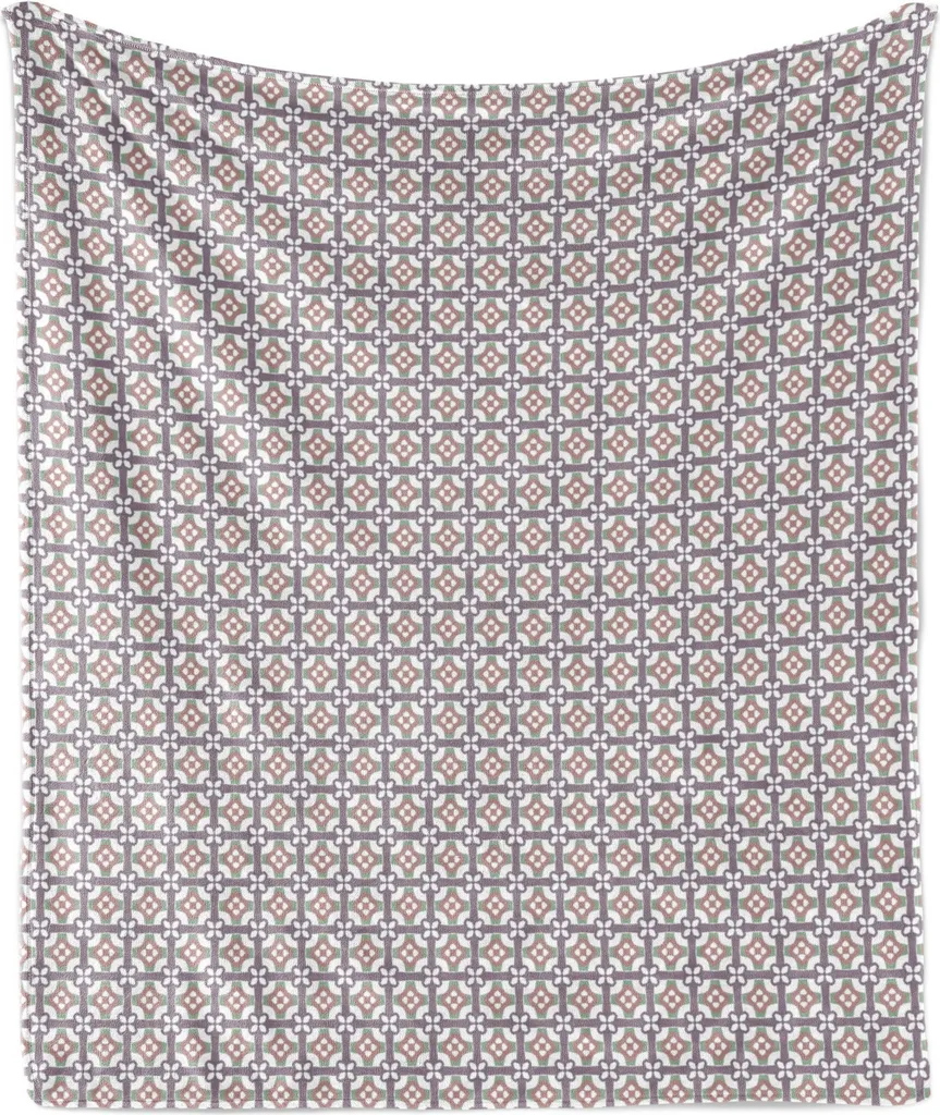 Coperta Flanella ABAKUHAUS 175x230 cm | Pile Geometrico Verde